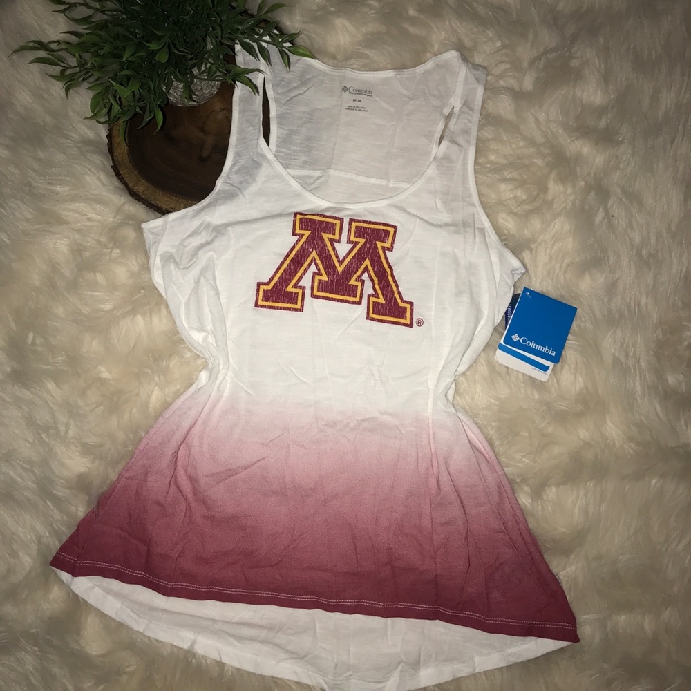 Columbia University of Minnesota Breezy Tank NWT